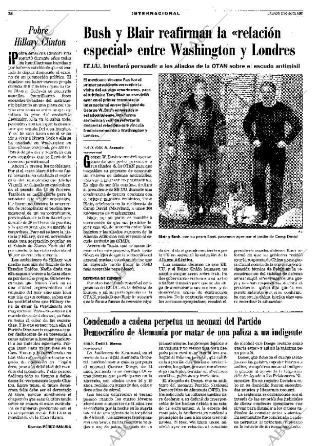 ABC MADRID 24-02-2001 página 28