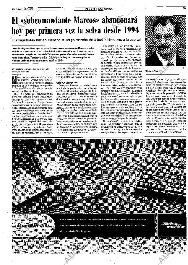 ABC MADRID 24-02-2001 página 33