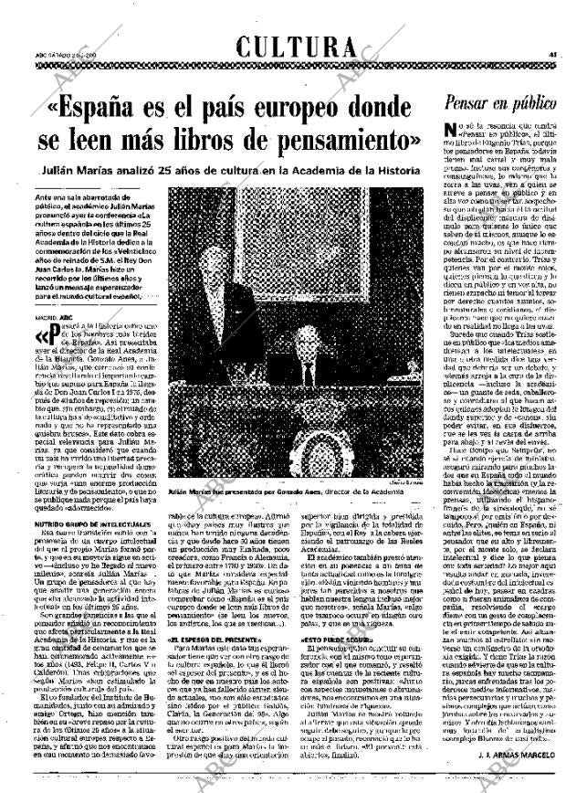 ABC MADRID 24-02-2001 página 41