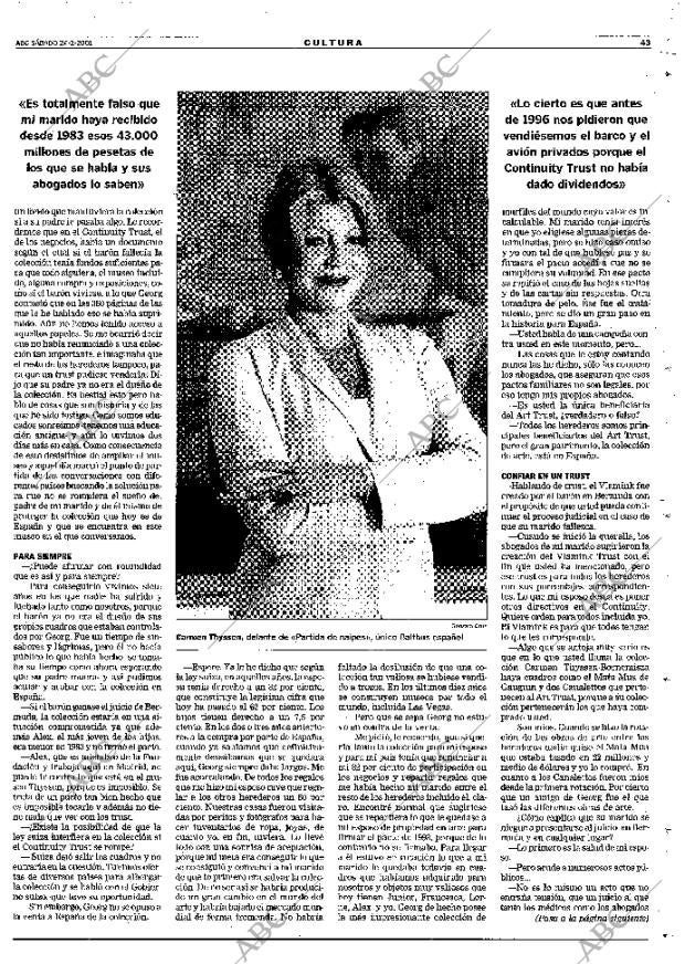 ABC MADRID 24-02-2001 página 43