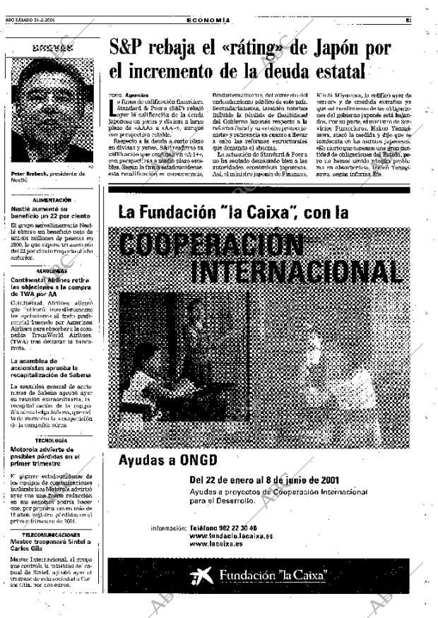ABC MADRID 24-02-2001 página 51