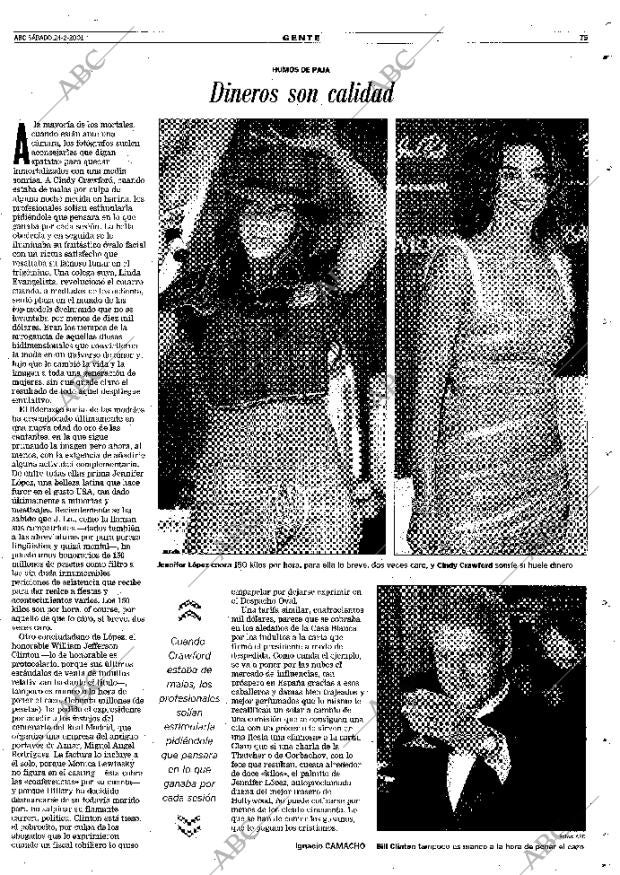 ABC MADRID 24-02-2001 página 75