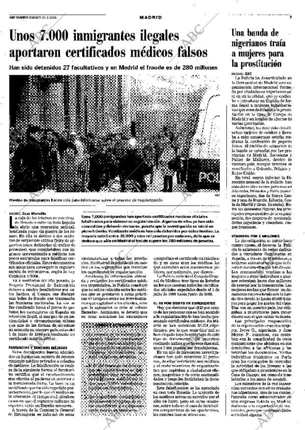 ABC MADRID 24-02-2001 página 91