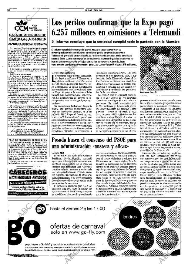 ABC MADRID 27-02-2001 página 26