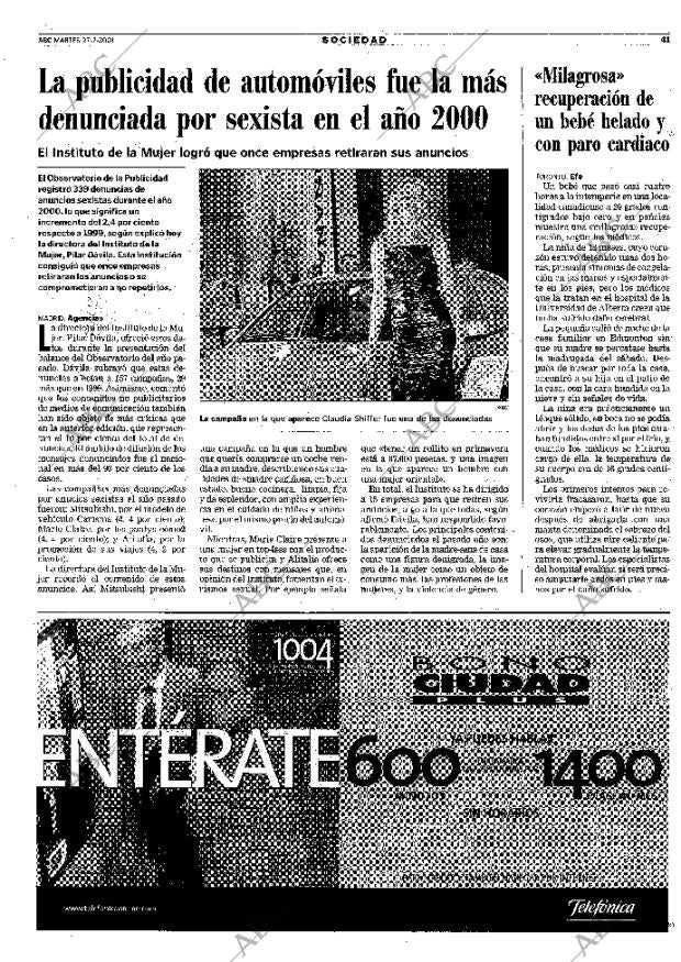 ABC MADRID 27-02-2001 página 41