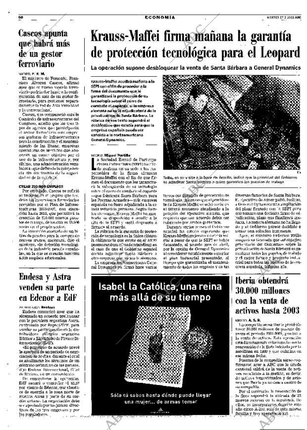 ABC MADRID 27-02-2001 página 50