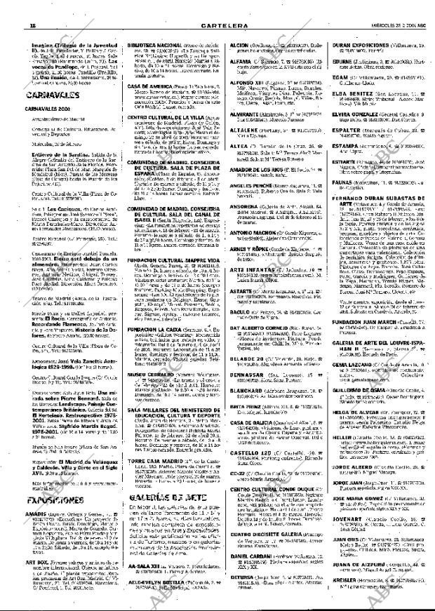 ABC MADRID 28-02-2001 página 106