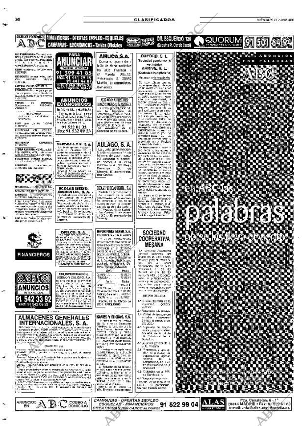 ABC MADRID 28-02-2001 página 124