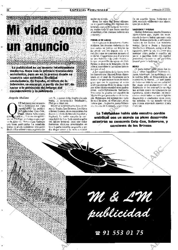 ABC MADRID 28-02-2001 página 164