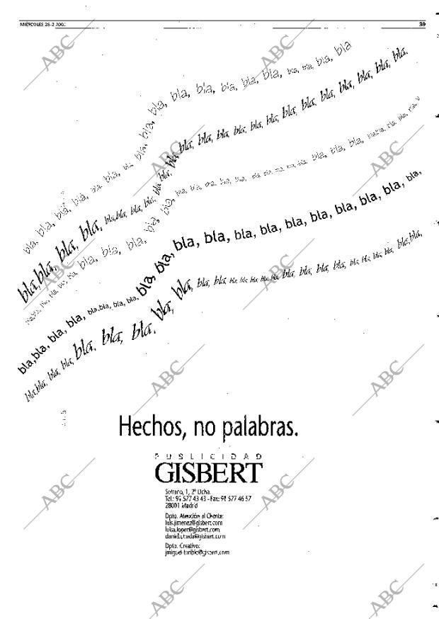 ABC MADRID 28-02-2001 página 167