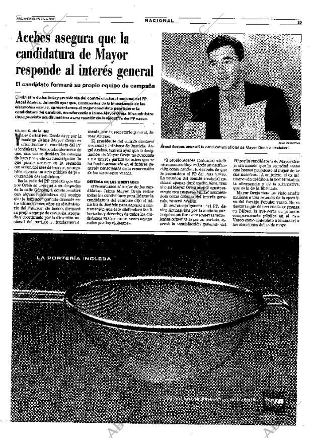 ABC MADRID 28-02-2001 página 25