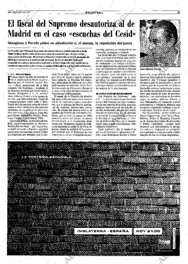ABC MADRID 28-02-2001 página 27