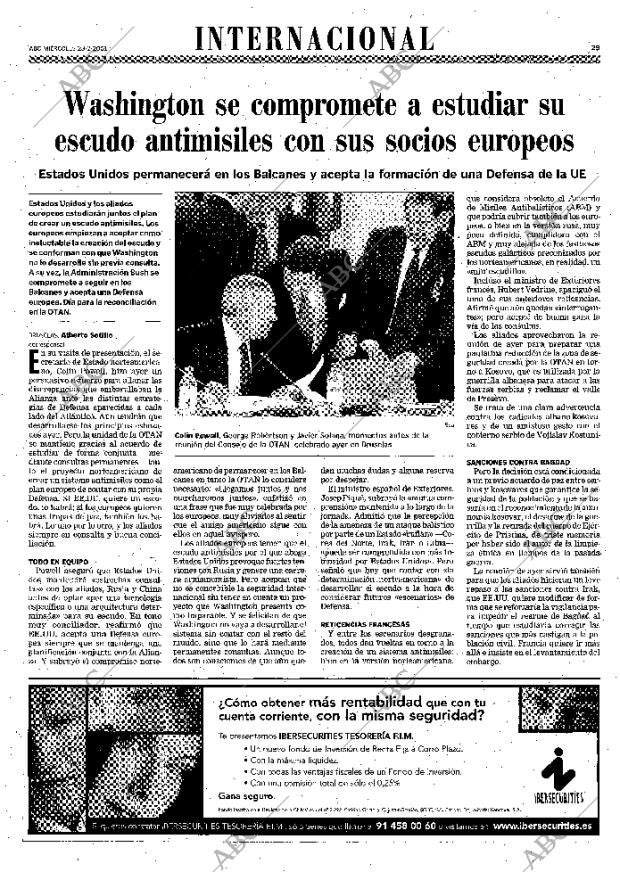 ABC MADRID 28-02-2001 página 29