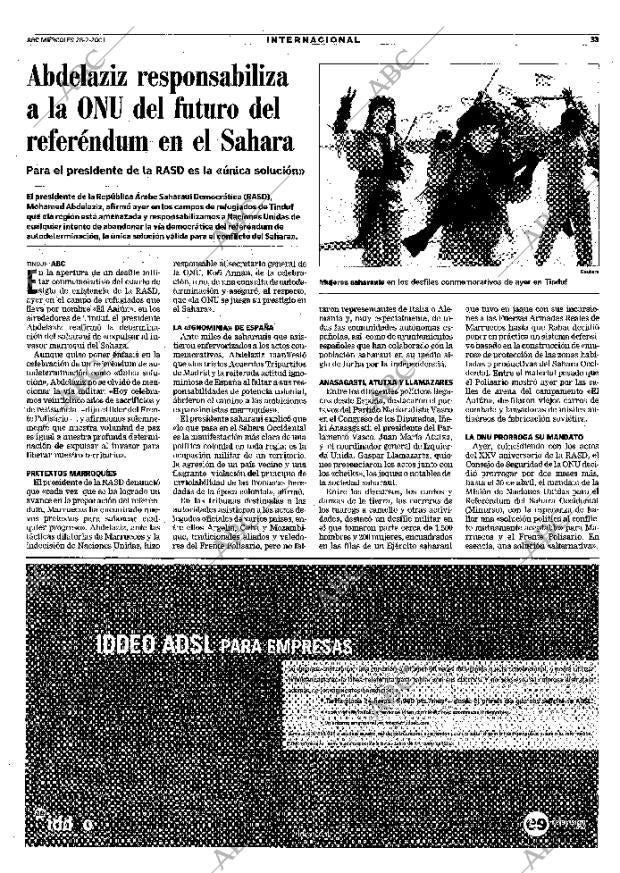 ABC MADRID 28-02-2001 página 33