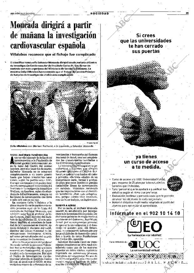 ABC MADRID 28-02-2001 página 39