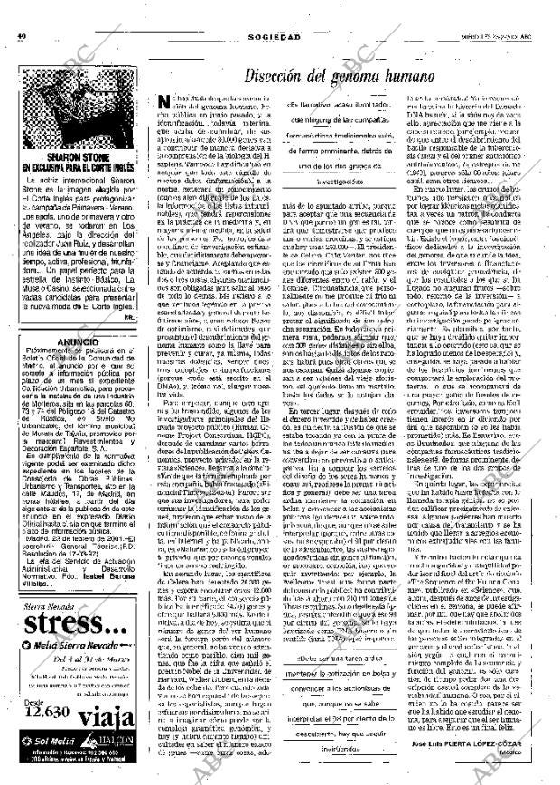ABC MADRID 28-02-2001 página 40