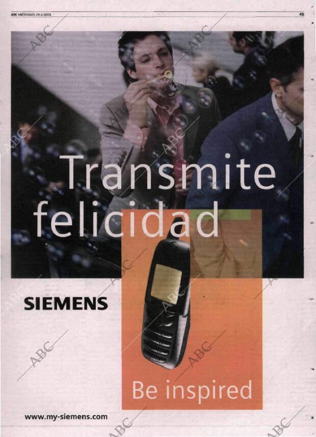 ABC MADRID 28-02-2001 página 45