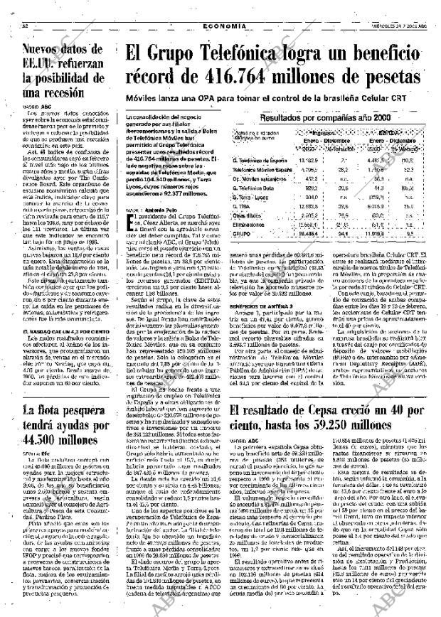 ABC MADRID 28-02-2001 página 52