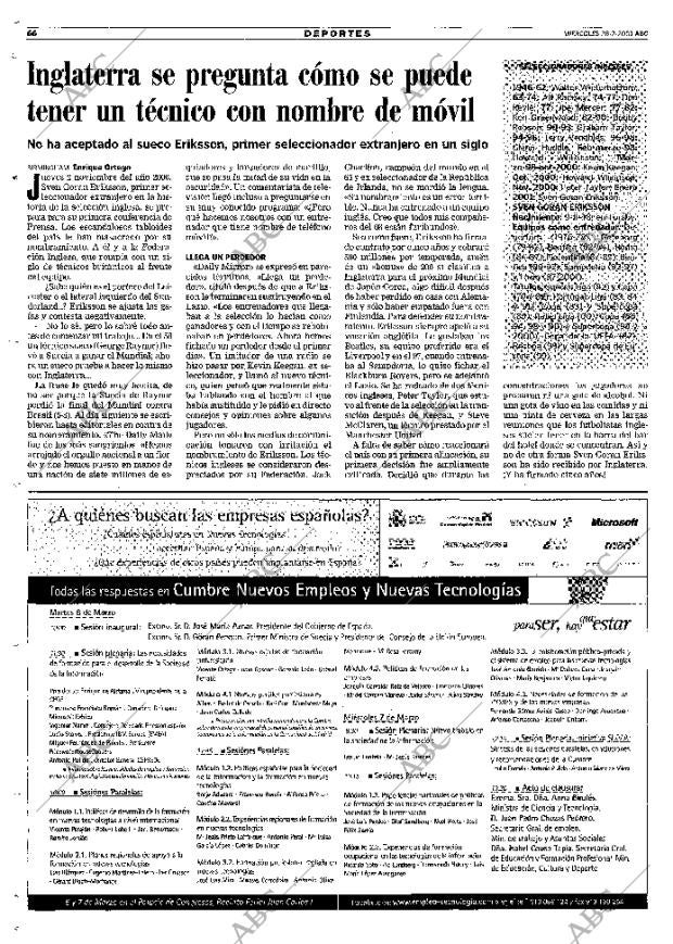 ABC MADRID 28-02-2001 página 66