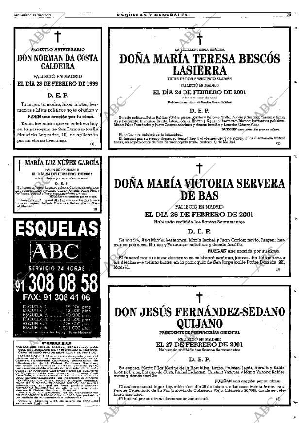 ABC MADRID 28-02-2001 página 73