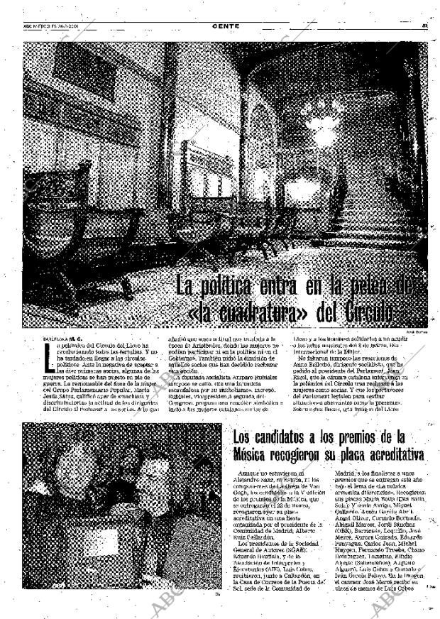 ABC MADRID 28-02-2001 página 81