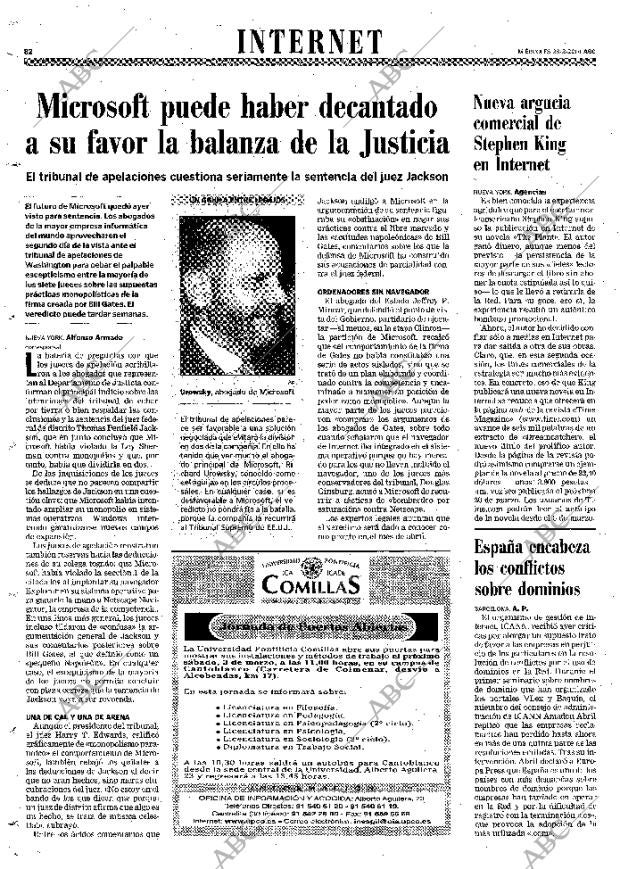 ABC MADRID 28-02-2001 página 82