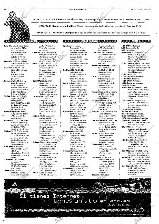 ABC MADRID 28-02-2001 página 86