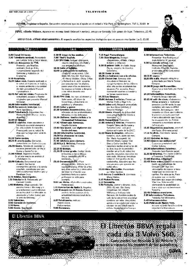 ABC MADRID 28-02-2001 página 87