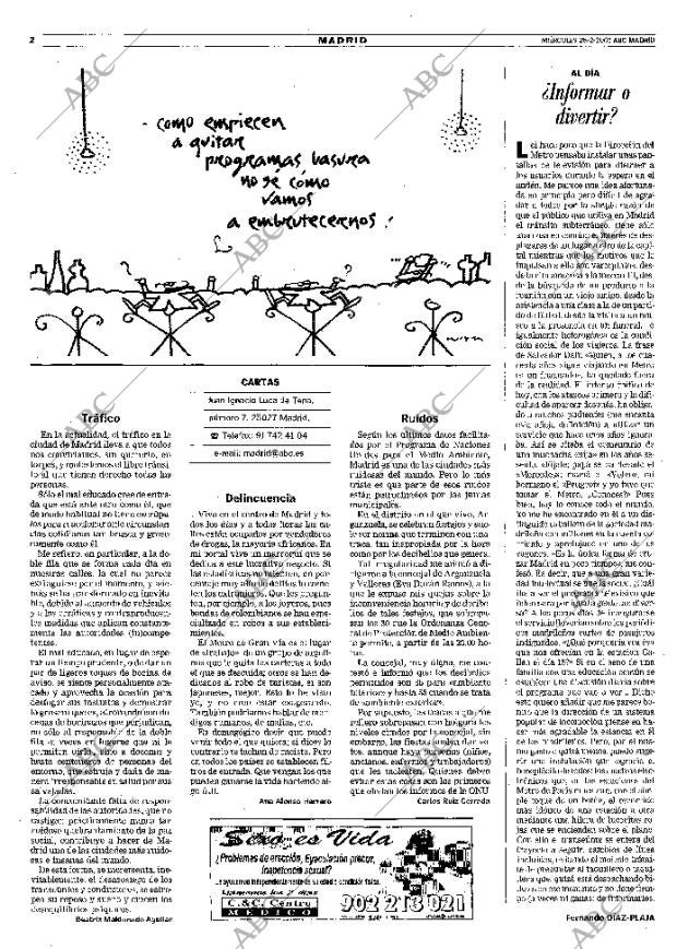 ABC MADRID 28-02-2001 página 90