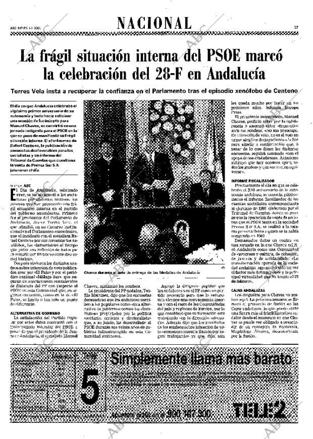 ABC MADRID 01-03-2001 página 17
