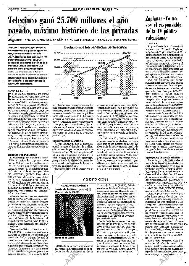 ABC MADRID 01-03-2001 página 83