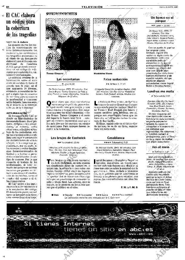 ABC MADRID 01-03-2001 página 84