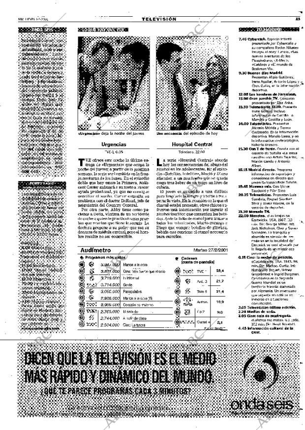 ABC MADRID 01-03-2001 página 85