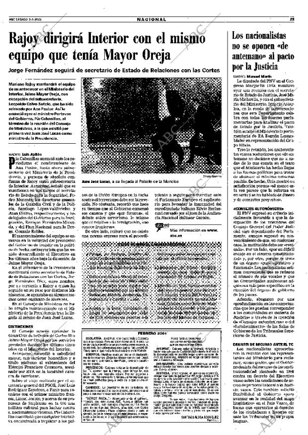 ABC MADRID 03-03-2001 página 25