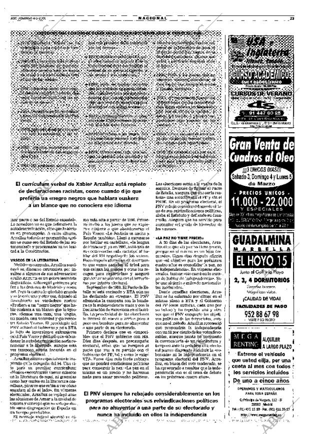 ABC MADRID 04-03-2001 página 23