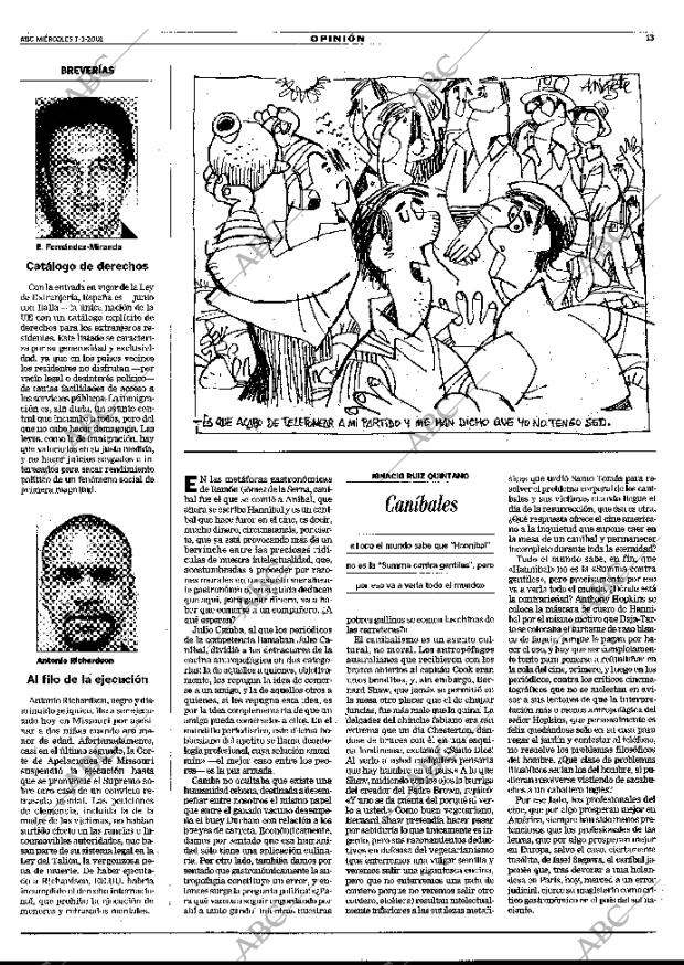 ABC MADRID 07-03-2001 página 13