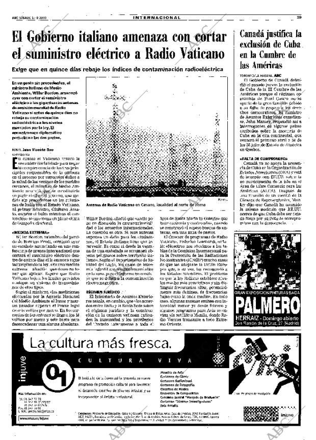 ABC MADRID 17-03-2001 página 29