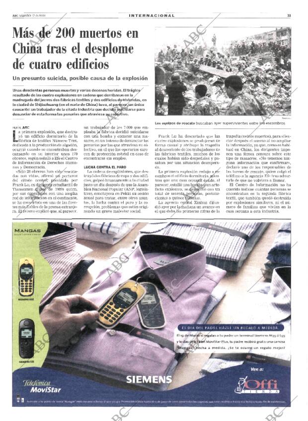 ABC MADRID 17-03-2001 página 31