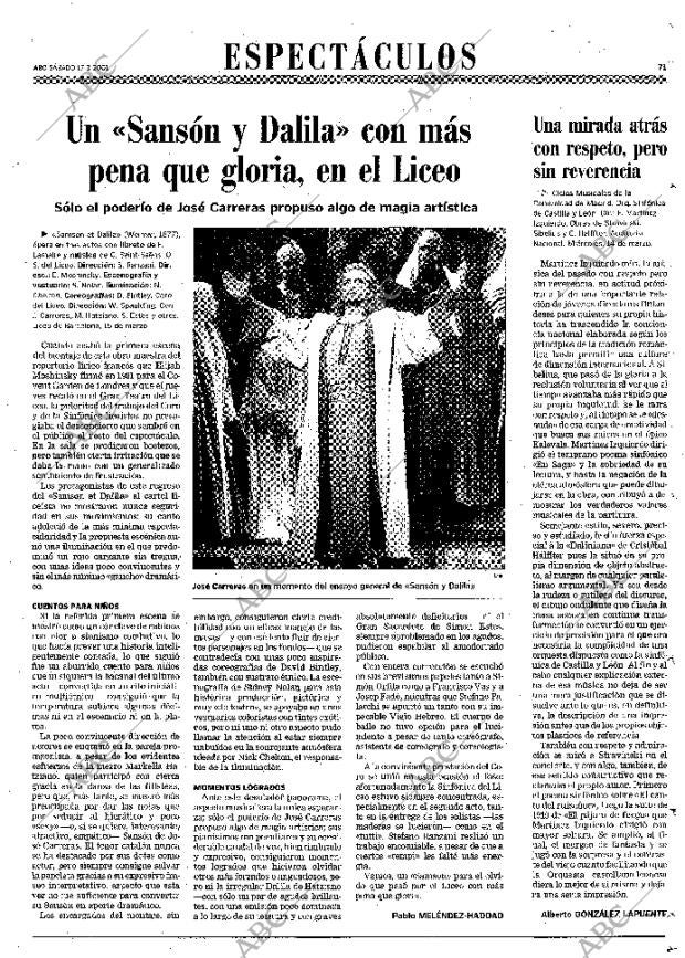ABC MADRID 17-03-2001 página 71