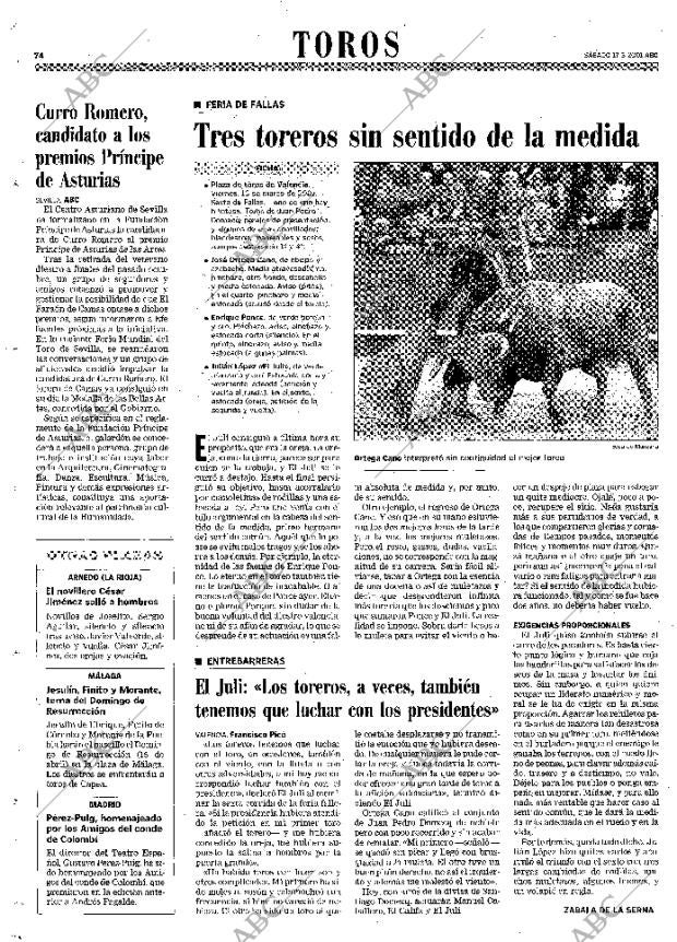 ABC MADRID 17-03-2001 página 74