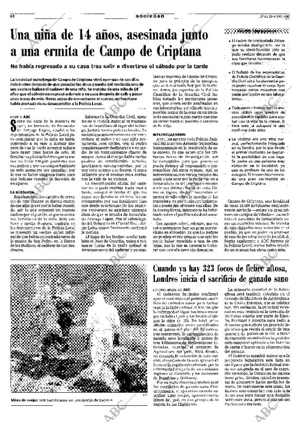 ABC MADRID 19-03-2001 página 42