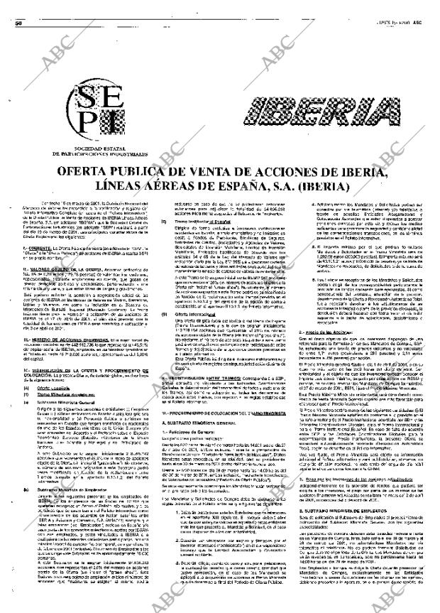 ABC MADRID 19-03-2001 página 50