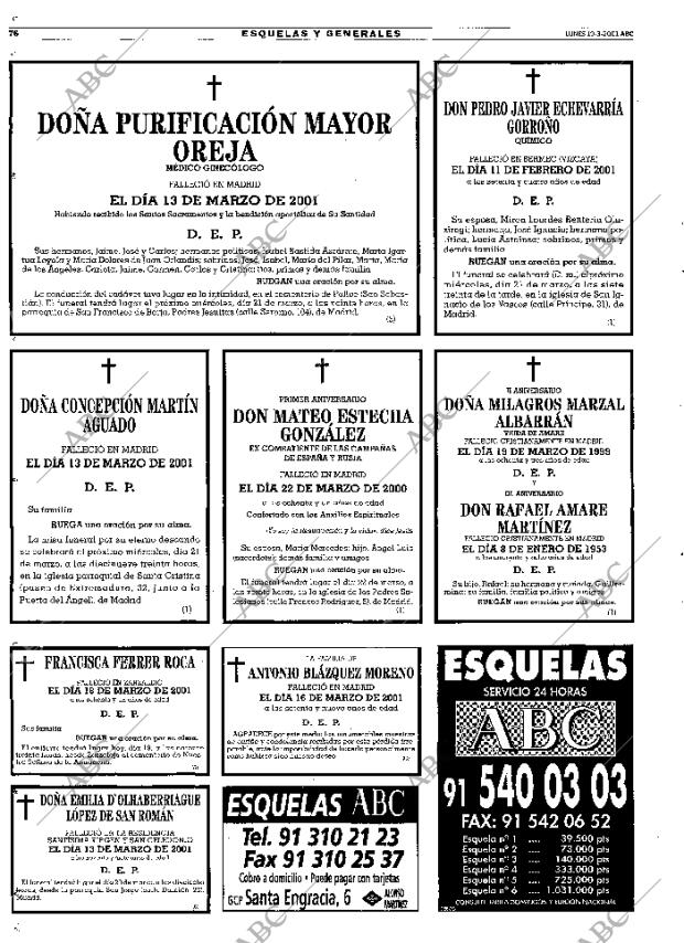 ABC MADRID 19-03-2001 página 76