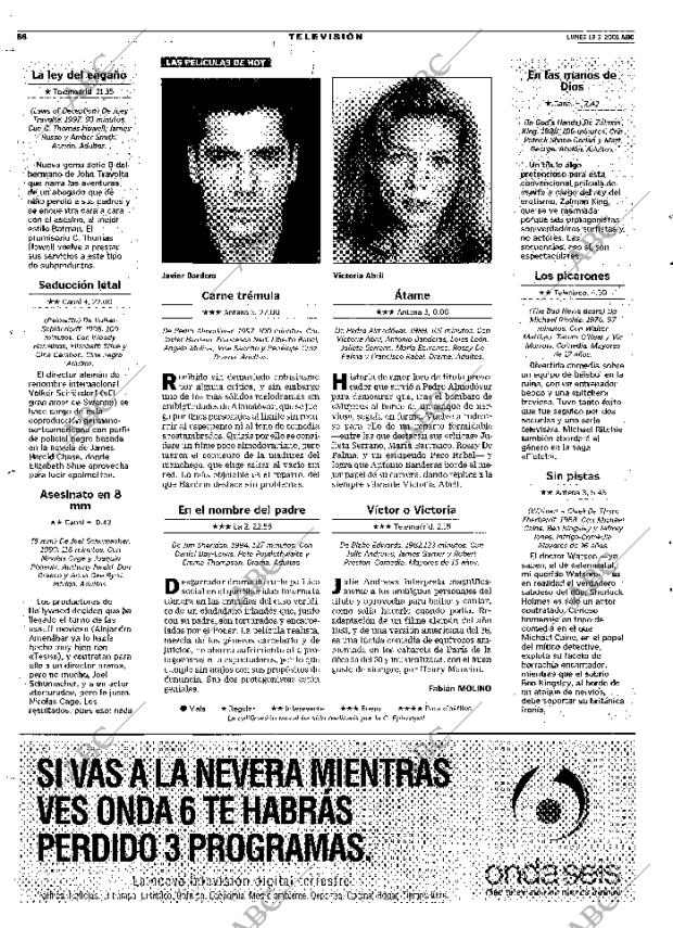 ABC MADRID 19-03-2001 página 88
