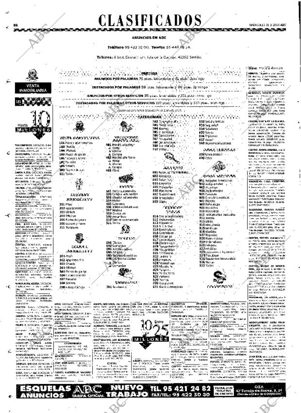 ABC SEVILLA 21-03-2001 página 88