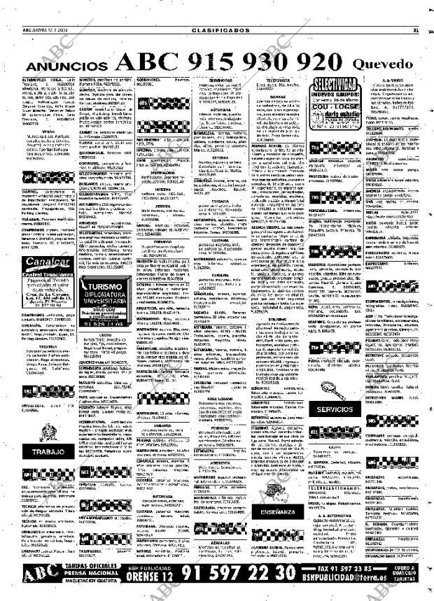 ABC MADRID 22-03-2001 página 115