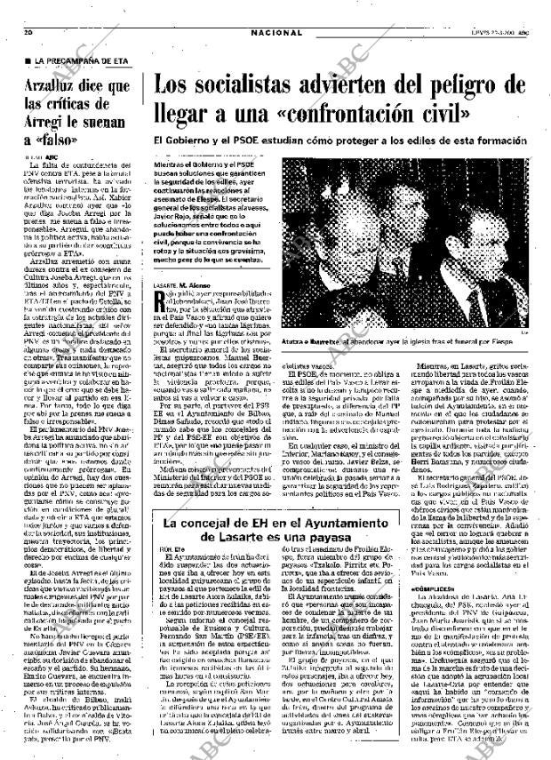 ABC MADRID 22-03-2001 página 20