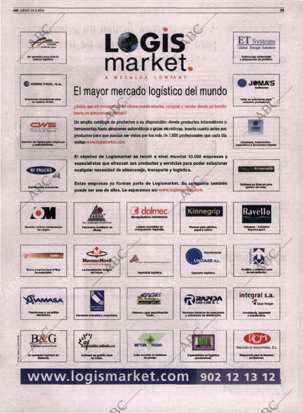 ABC MADRID 22-03-2001 página 25