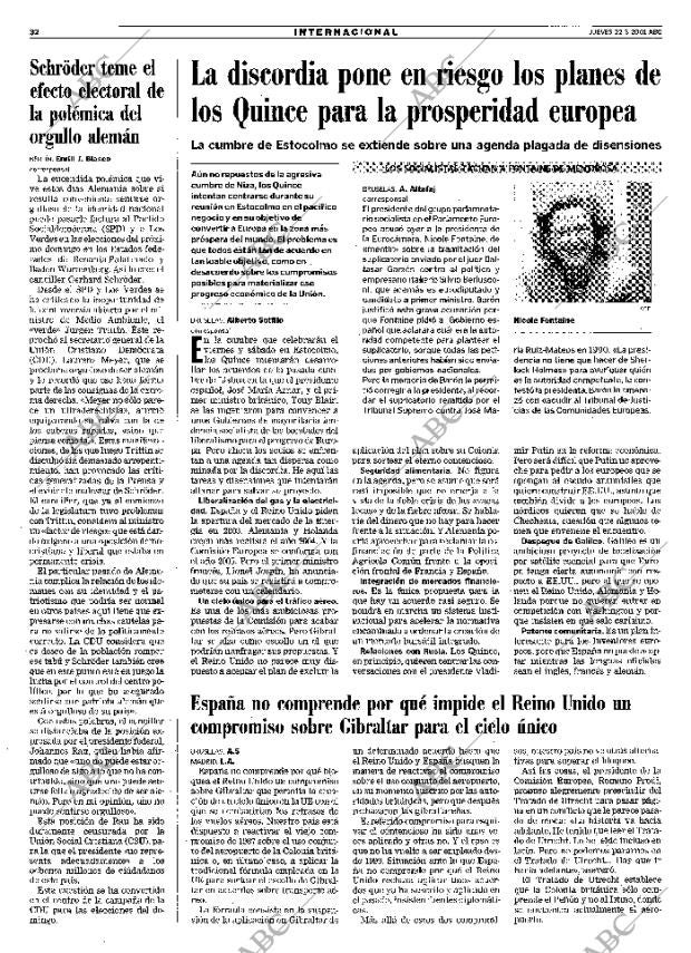 ABC MADRID 22-03-2001 página 32
