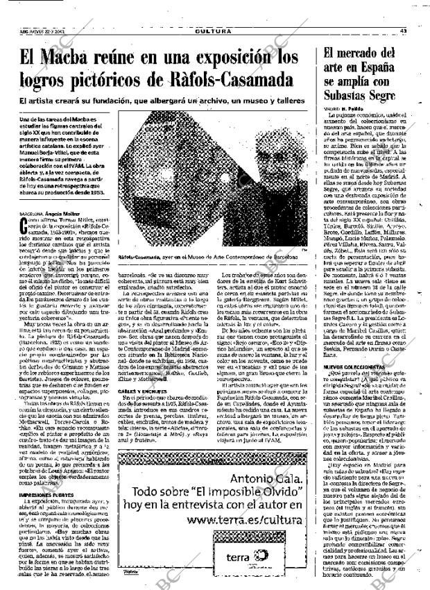 ABC MADRID 22-03-2001 página 43